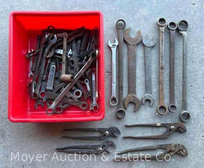 Group of Asst. Combination Wrenches, Channel Locks, Etc. image