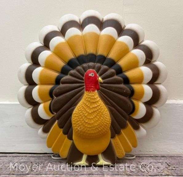 Don Featherstone Turkey Blow Mold, Union Products, with Cord, 19"h