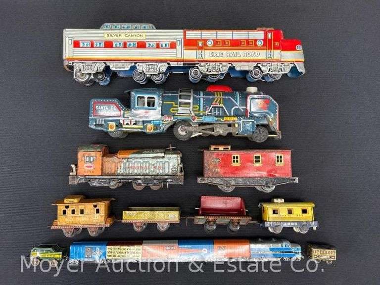 Group of Asst. Tin Toy Trains image