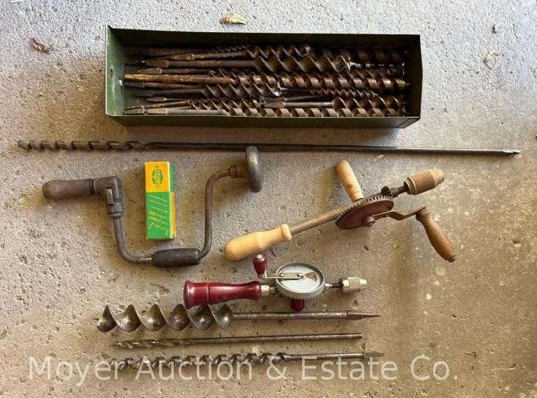 Group of Brace Drills and Auger Bits image
