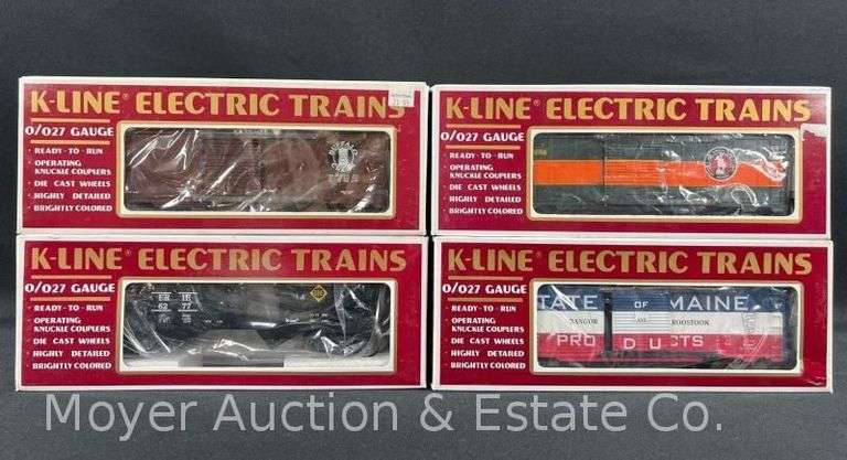 (4) K-Line Freight Cars, with Original Boxes image