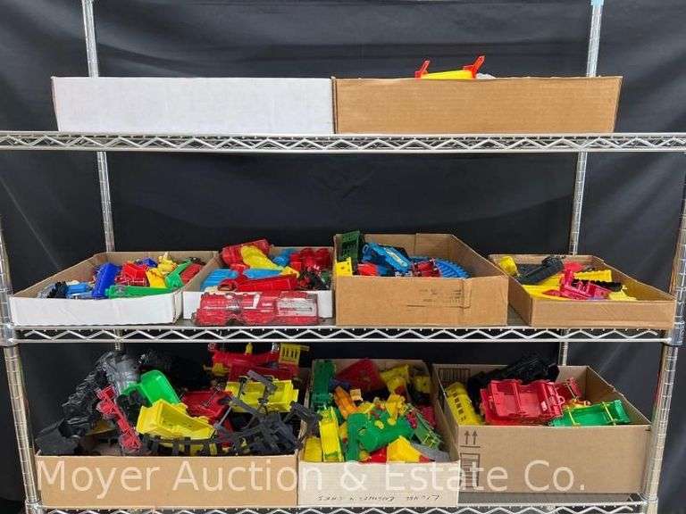 Large Group of Asst. Plastic Toy Trains image