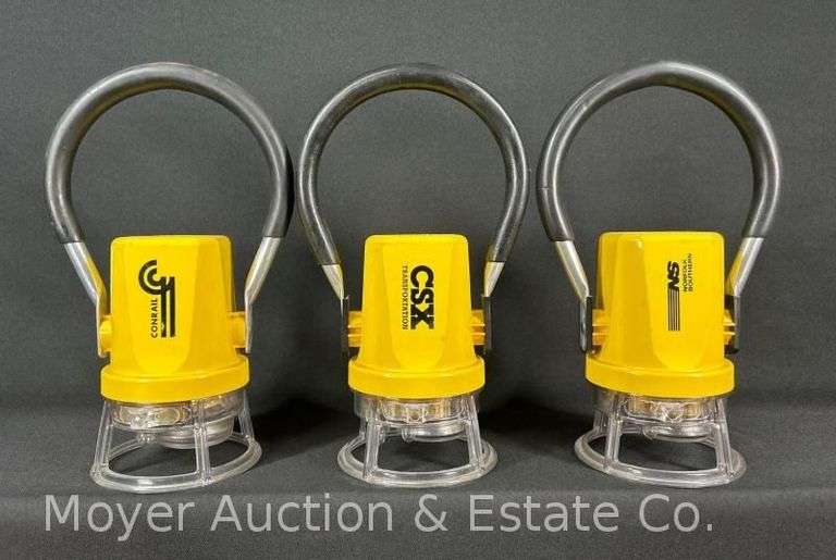 (3) Starlite 292 Electric Railroad Lanterns, CSX, Conrail and Norfolk Southern image