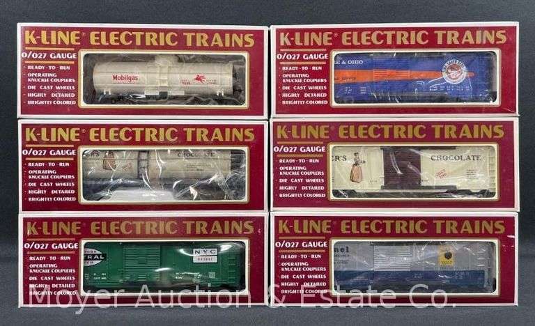 (6) K-Line Freight Cars, with Original Boxes image