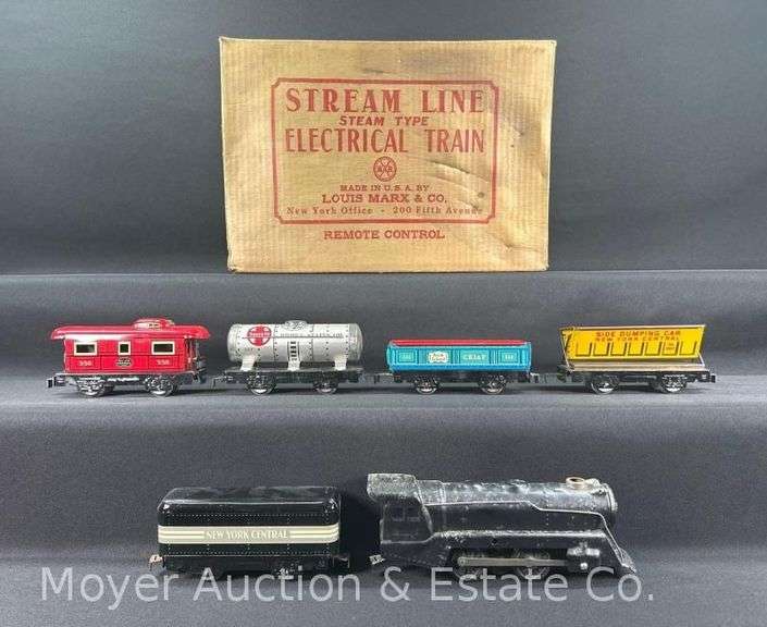 Marx No. 8994 Stream Line Tin Plate Train Set, with Original Box