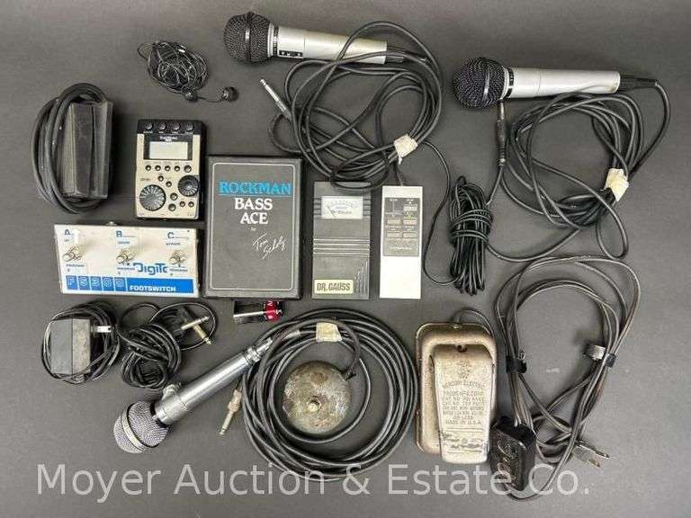 Group of Electronics, Microphones, Foot Switches, Etc. image