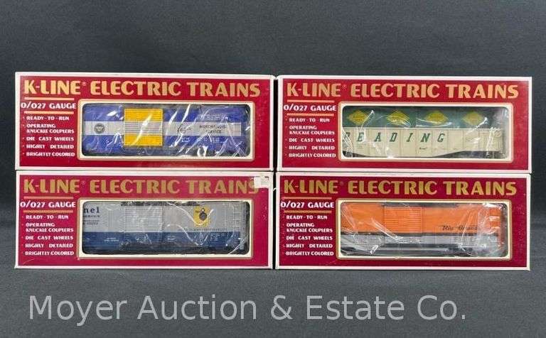 (4) K-Line Freight Cars, with Original Boxes image