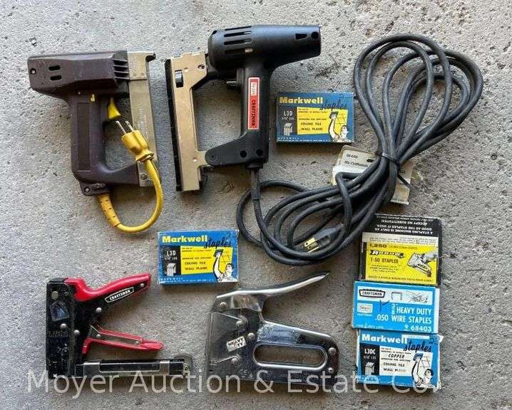 Group of Staple Guns and Staples image