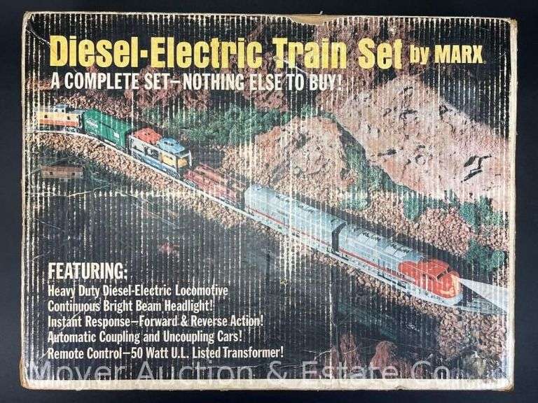 Marx No. 52850 Diesel Electric Train Set, Unknown Completion, with Original Box