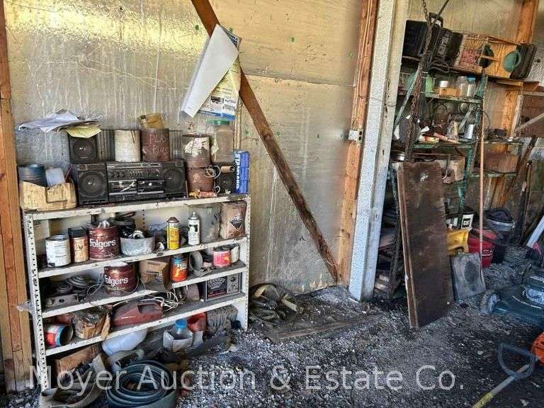 Contents of Garage Wall, Tools, Hardware, Etc. image