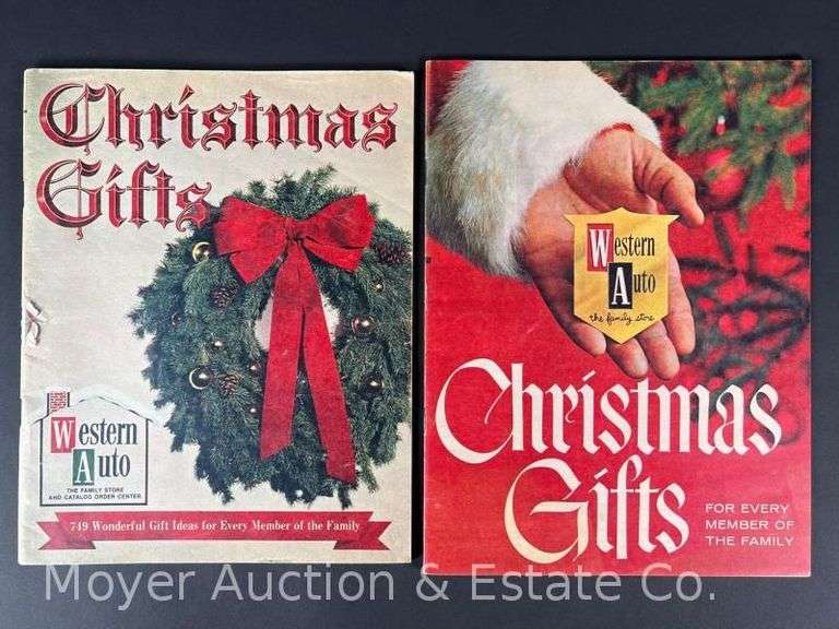 (2) Original 1960/70's Western Auto Christmas Catalogs, Nice Original Conditions image
