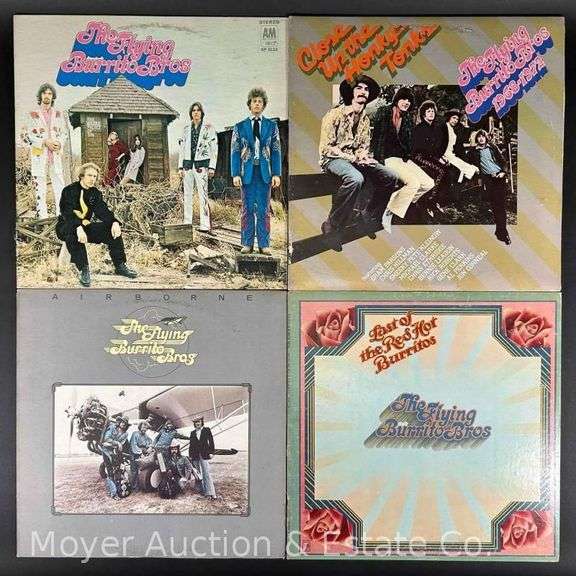 (4) The Flying Burrito Bros Record Albums image