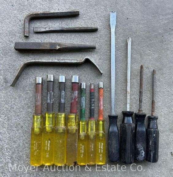Group of Snap-on Screw Drivers, Nut Drivers, Etc. image