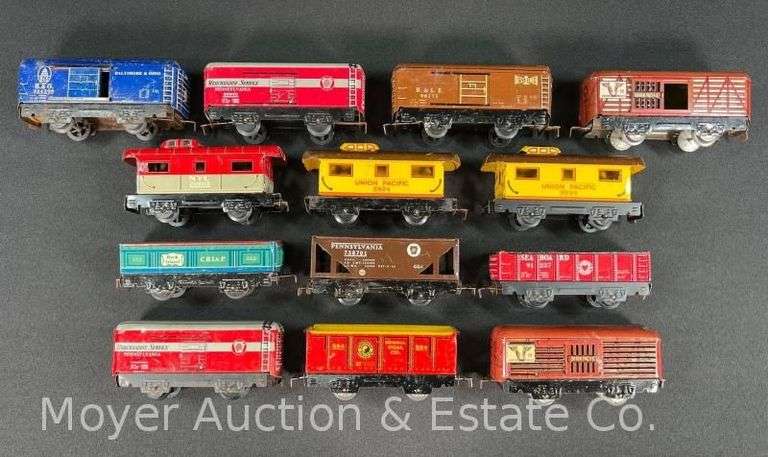 (13) Asst. Marx Tin Plate Freight Cars image
