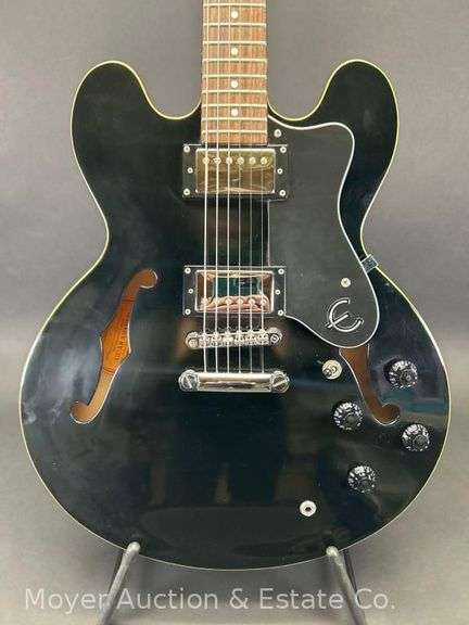 Epiphone "Gibson" Dot-EB Hollow Body Electric Guitar, with Hard Case and Strap image