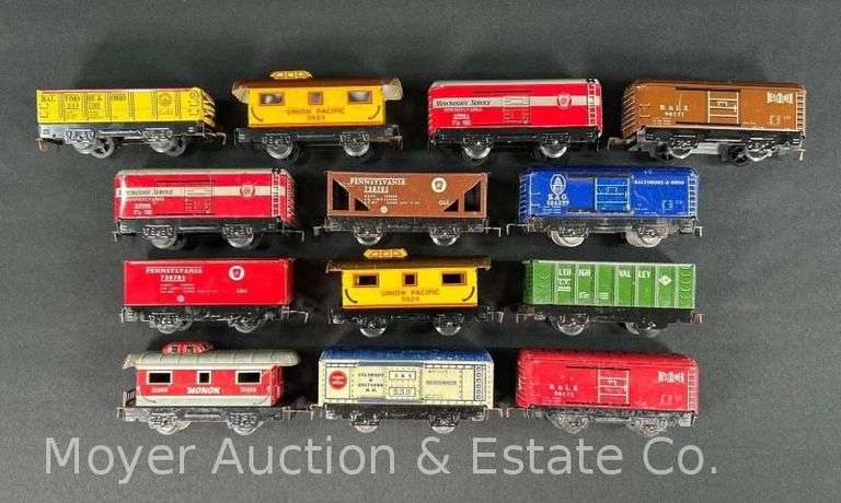 (13) Asst. Marx Tin Plate Freight Cars image