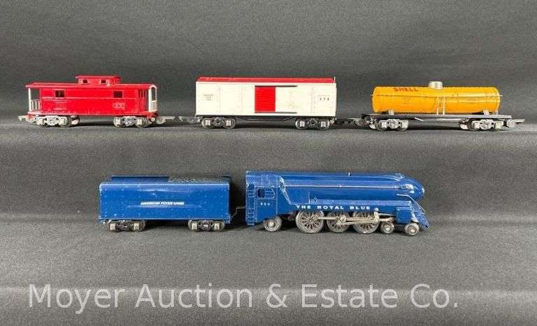 American Flyer O Gauge Royal Blue Freight Set