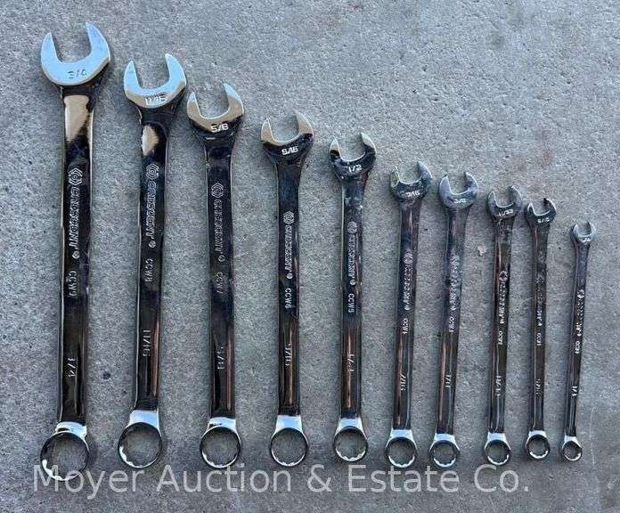 (10) Crescent Crestoloy Combination Wrenches image
