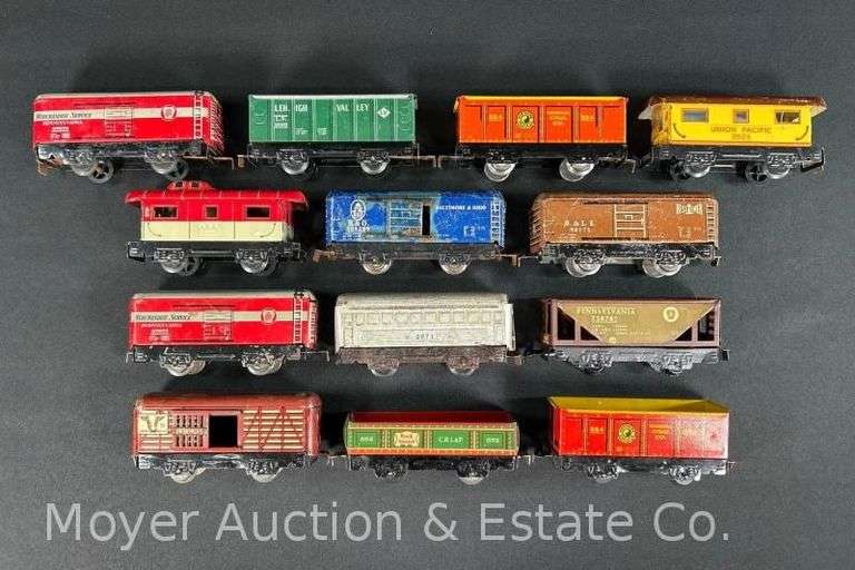 (13) Asst. Marx Tin Plate Freight Cars image