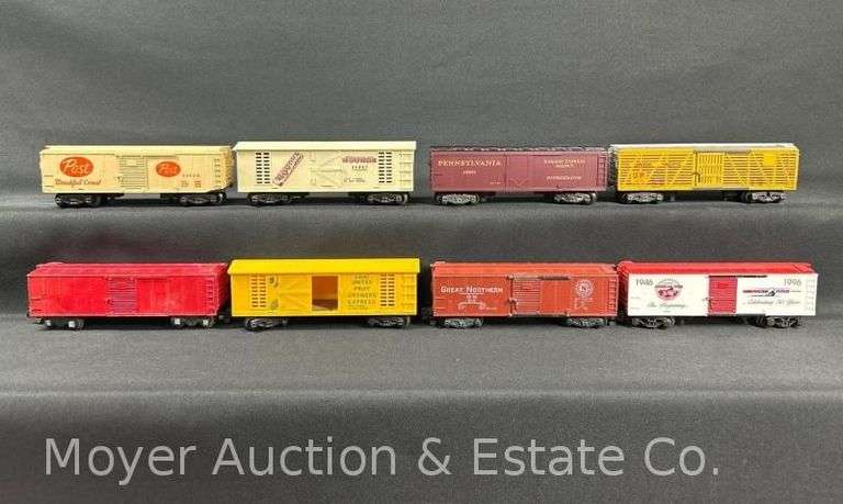 (8) American Flyer S Gauge Boxcars image