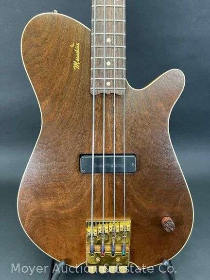 Moonshine Headless 4-String Electric Bass Guitar, with Nice Wolfpack Case image