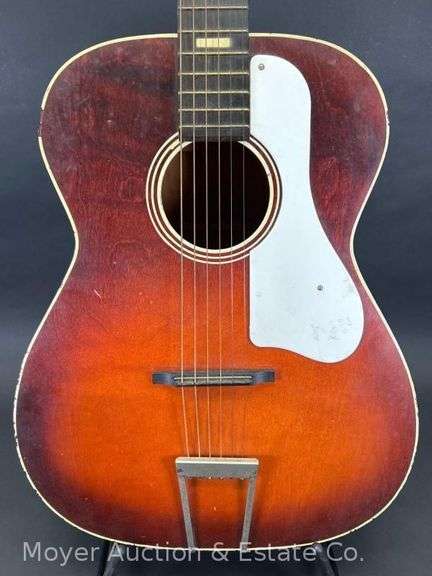 Silvertone Acoustic Guitar, with Hard Case image
