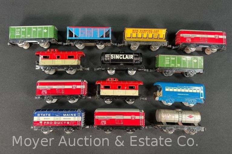 (13) Asst. Marx Tin Plate Freight Cars image