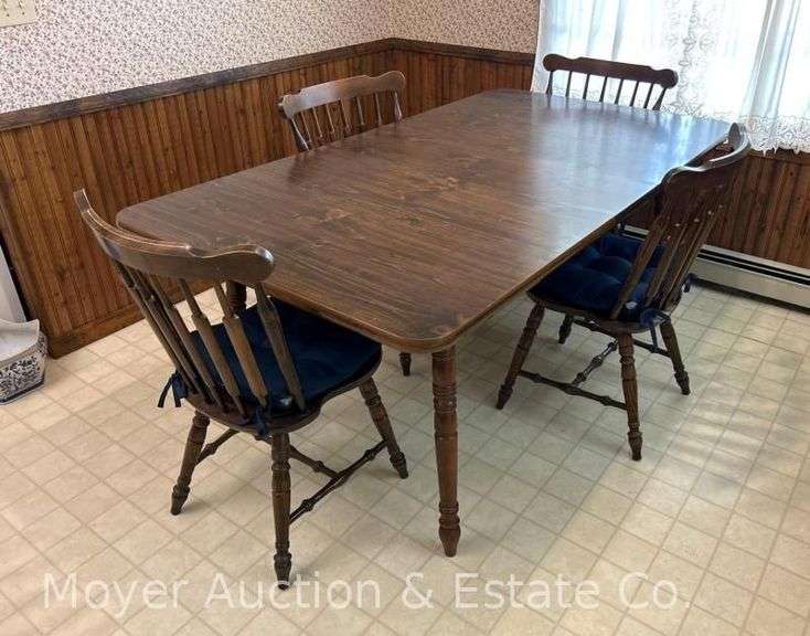 (5) Piece Dining Table Set, 4 Chairs, Laminate Tabletop, 40"x71" Overall image