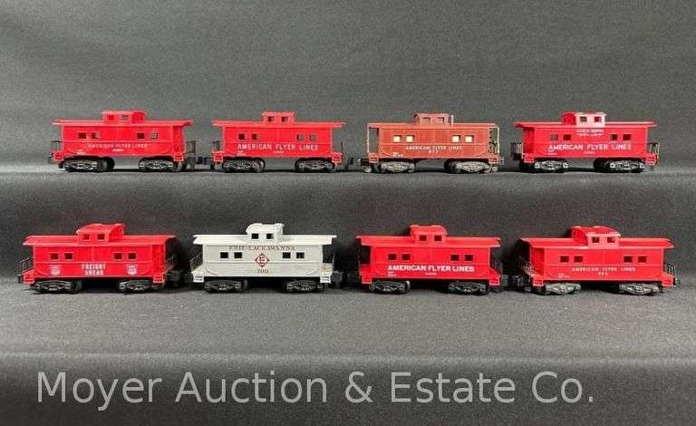 (8) American Flyer S Gauge Cabooses image