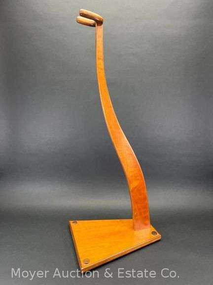 Cherry Wood Guitar Stand, 38"h image