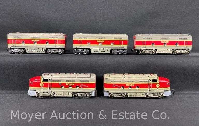 Marx Monon The Hoosier Line Tin Plate Locomotive Set image