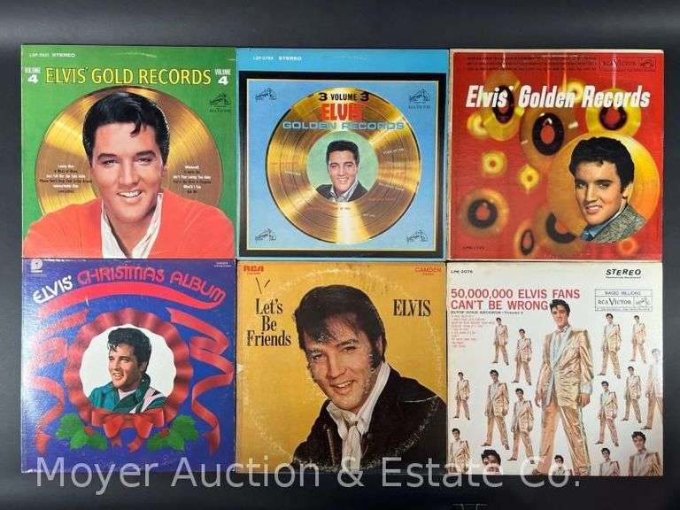 (6) Elvis Presley Record Albums image