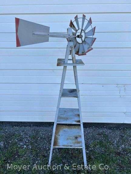 Decorative Metal Windmill, 56"h image