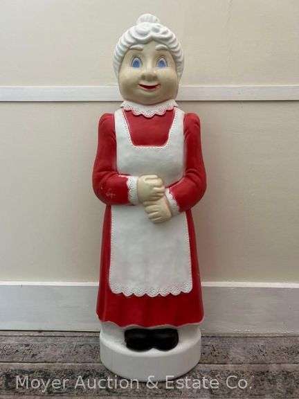 Mrs. Claus Blow Mold, Union Products, with Light, 40"h