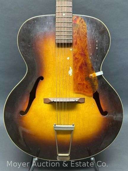 Orpheum Sunburst Hollowbody Guitar, with Hard Case image