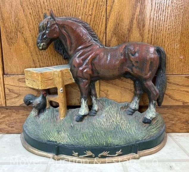 Cast Iron Horse Door Stop, 9"h image