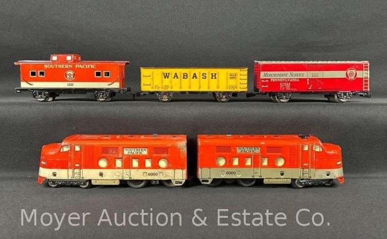 Marx No. 9500 Southern Pacific Tin Plate Freight Train Set image