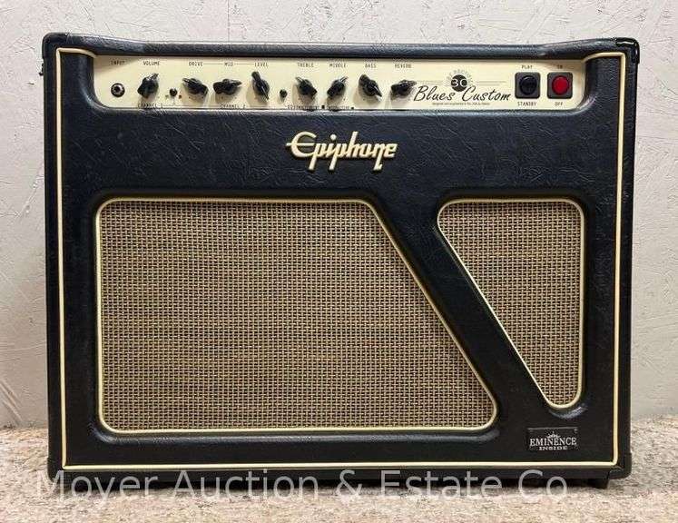 Epiphone Blues Custom 30 Amplifier, with Valve Footswitch, 27"x21"x11" image