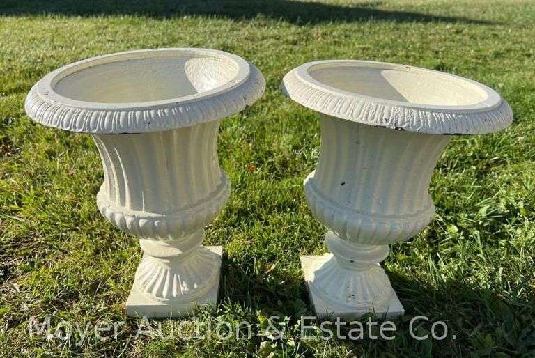 (2) Cast Iron Planters image