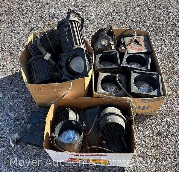 Large Group of Incandescent Stage Lighting image