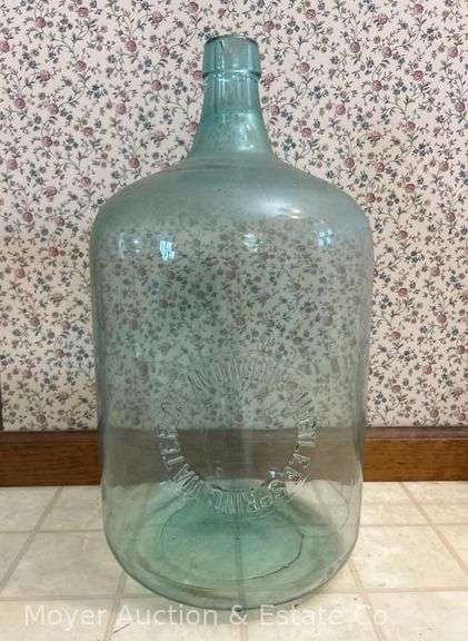Jubilee Spring Water Co. Buffalo NY Carboy, with Wood Crate image