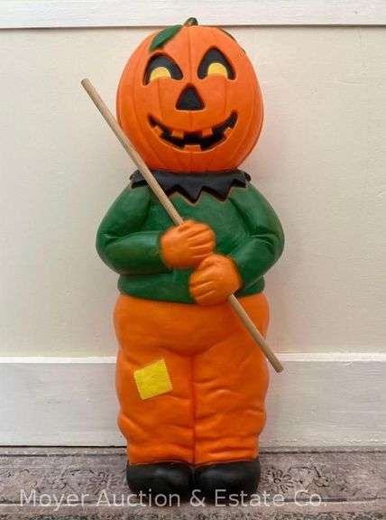Jack-o-lantern Man Blow Mold, Union Products, No Cord, 31"h