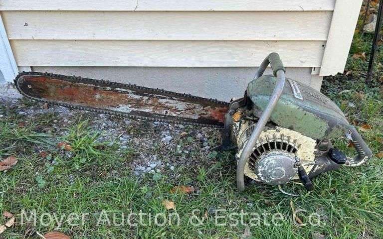 Vintage Pioneer 650 Chainsaw, 24" Bar, Turns Over image