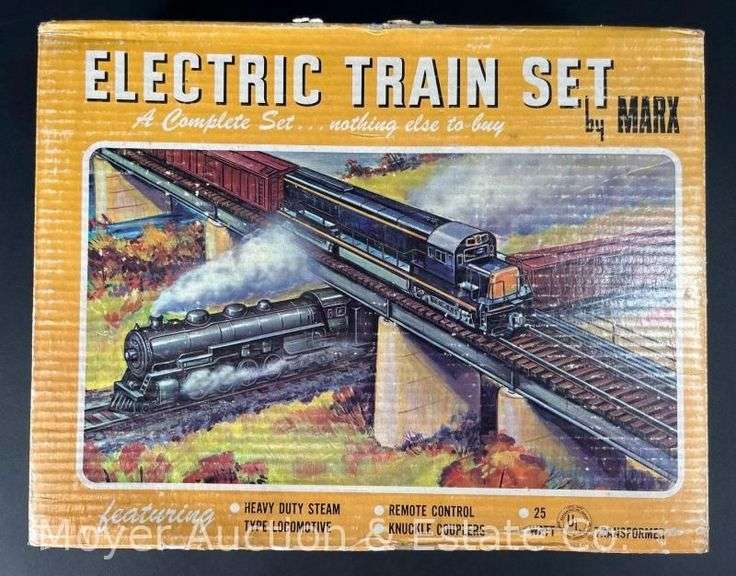 Marx Electric Tin Plate Train Set, No. 4040, with Original Box