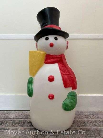 Snowman Blow Mold, with Light, 40"h