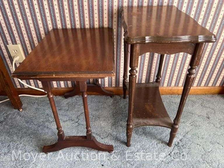 (2) End Tables, 19" and 24"h image