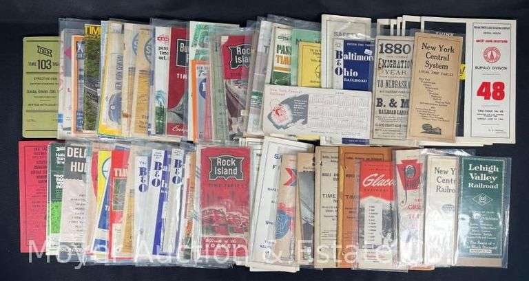 Group of Asst. Railroad Time Tables image