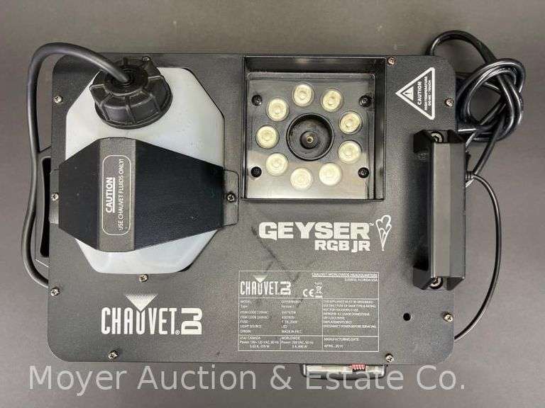 Chauvet DJ Geyser RGB Jr. Fog Machine, No Power Cord image