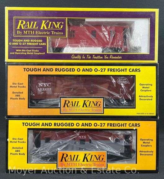 (3) Rail King Freight Cars, with Original Boxes image