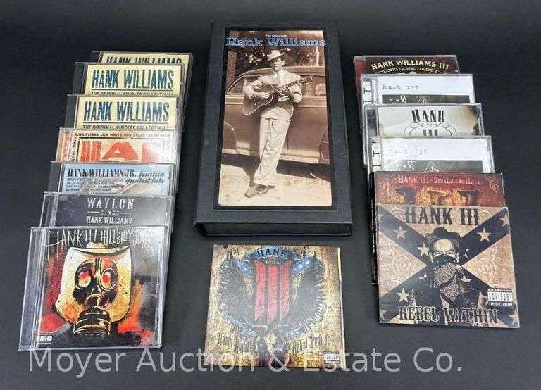 (15) Hank Williams, Hank Williams Jr., and Hank Williams III CD's image